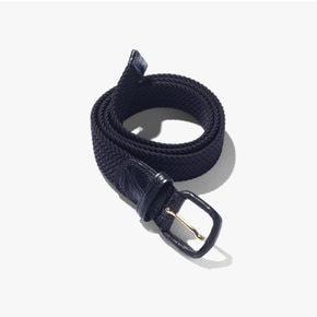 앤더슨즈 ANDERSONS ELASTIC WOVEN BELT 3cm (CROCODILE) BLACK AND1M80003A98