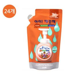 아이깨끗해 거품형 촉촉한 복숭아향 리필 200ml 24개