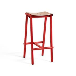 헤이 HAY Taburete 8 Bar stool High 타부레테8 바스툴 하이 시그널 레드/워터베이스 래커드오크