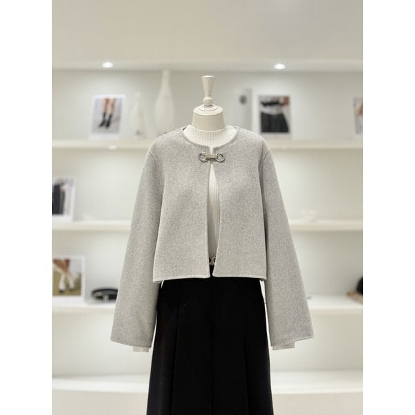 [여주점] 여성 라운드넥 버클장식 숏코트 (L261PSH501)