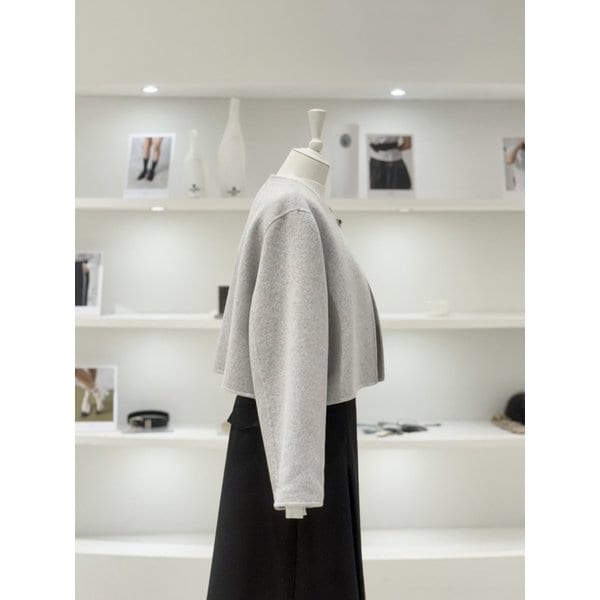 [여주점] 여성 라운드넥 버클장식 숏코트 (L261PSH501)