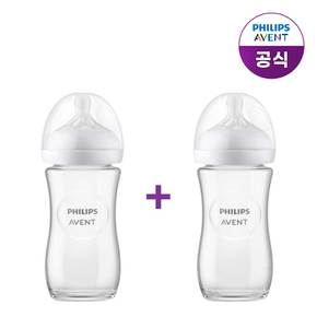 아벤트 아기편한 유리 젖병 240ml 1P (1m+ 젖꼭지 포함) SCY933/01 (2P)