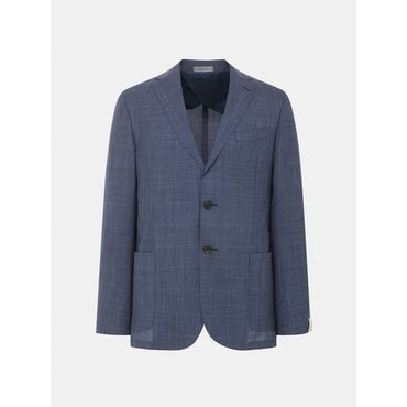 코넬리아니 네이비 체크 버진울 워셔블라인 수트 MOD N700 CU2SURC01NV