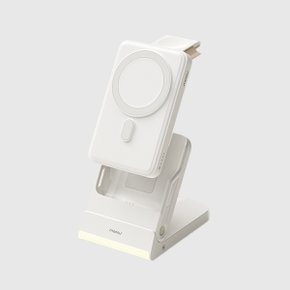 폴더블 4 in 1 맥세이프 무선충전기 보조배터리 거치대 무드등 고속 여행
