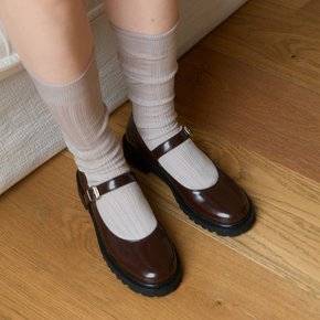 [최초가 89000] 아이비 티피컬 메리제인 로퍼 S24F423br_brown
