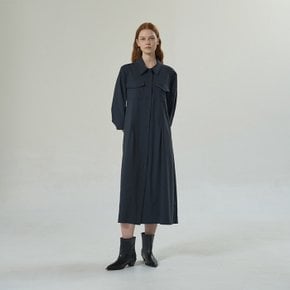 / [WOPS23005]SquarePocket slimDress ver.midnightblue