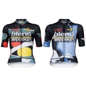 여성용 Blend B Blend A 져지 여름용 반팔 라이딩복