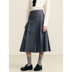 WD_Blue design long skirt