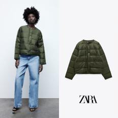 ZARA 자라 녹색 패딩 재킷 5071 021