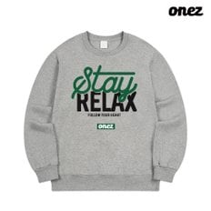 원즈 OZ 맨투맨 STAY RELAX (OZ249) 그레이