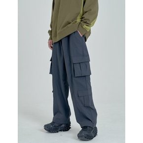 Utility Nylon Cargo Pants (Charcoal)