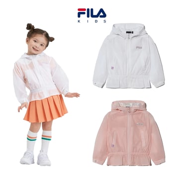 휠라키즈 Daisy 셔링 바람막이 자켓(FK2JKH2402F)