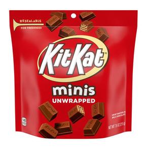 [해외직구] KIT KAT 킷캣 미니 초콜릿 웨이퍼 캔디 바 215g 4팩