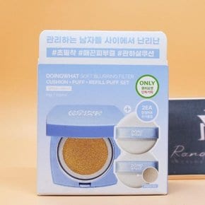 두잉왓 소프트 블러링 필터 쿠션 기획 3호 샌드 본품 15g +퍼프2 증정