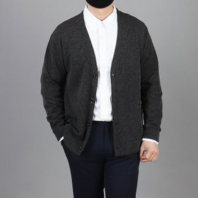 WCM~2XL 남자 빅사이즈 솔리드 V넥 가디건