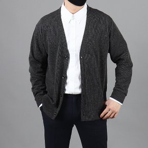 WCM~2XL 남자 빅사이즈 솔리드 V넥 가디건