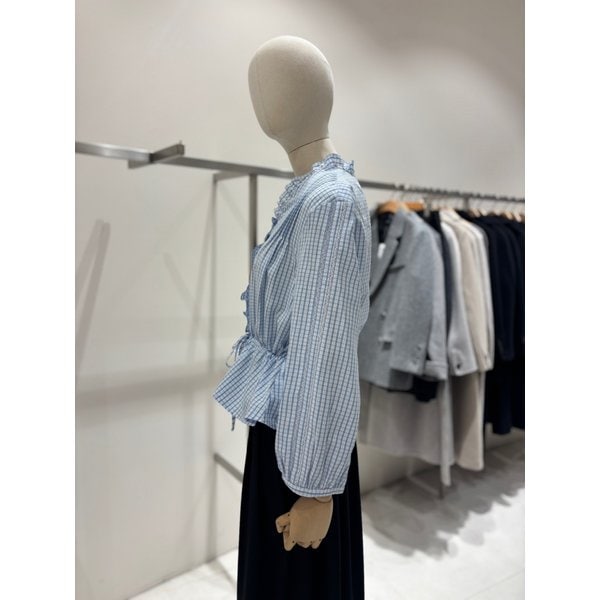 [부산점] 프릴넥 허리벨트 블라우스 (NJW6SB234)