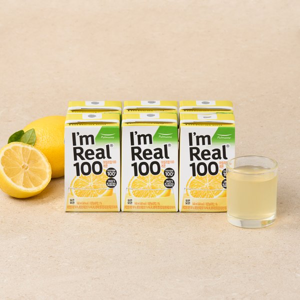 아임리얼100 레몬_140ML*6입
