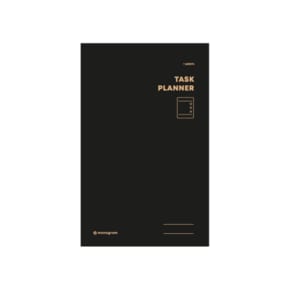 0[꿈드림22]모노그램 monogram 태스크 플래너 task planner 1달 Pure Black 2.8 MG-20