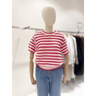 온앤온 [부산점] 스트라이프 반팔 니트 (NJK6MP597)
