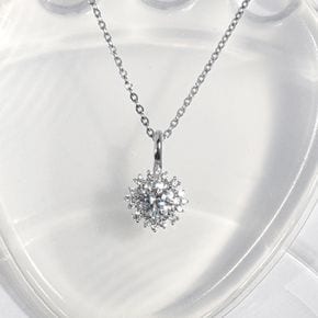 5부 다이아 목걸이 천연 GIA 샤이니 선물 결혼 기념일 14K 18K