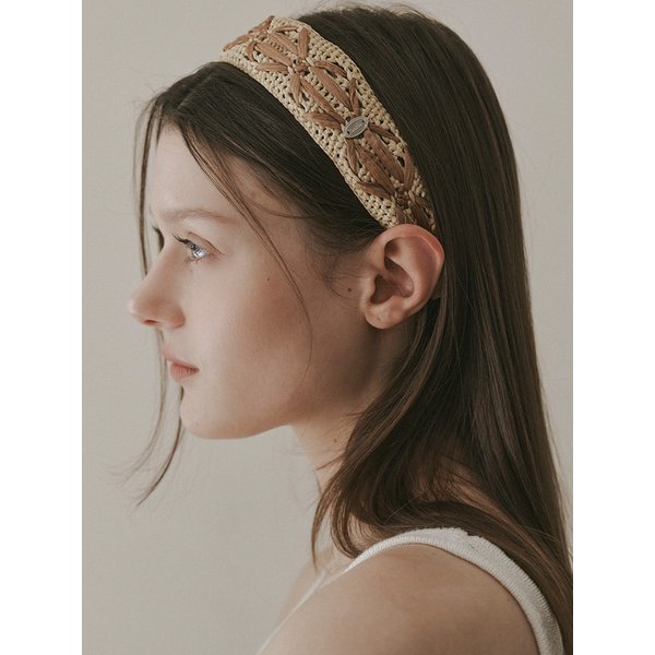 Rattan weaving hair band_4color