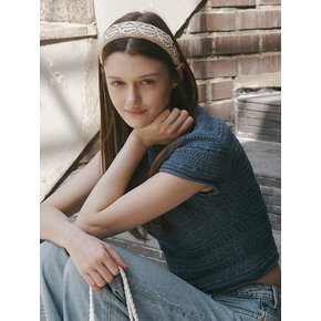 Rattan weaving hair band_4color