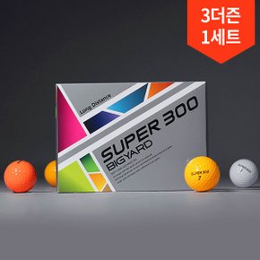 3더즌 총36구/빅야드 슈퍼300 3피스 골프공