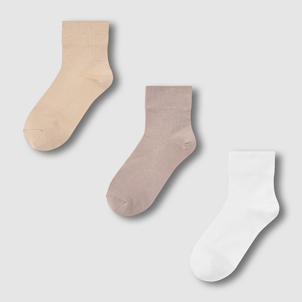 여 모달 무압박 중목 양말 3족 J146903207011