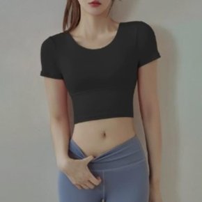 여성용 트랙수트 스포츠용 반소매 U넥 탱크 티