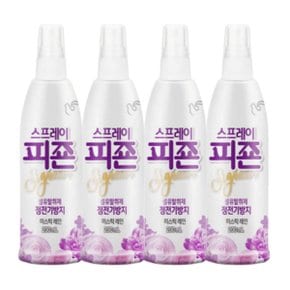 섬유탈취제 피죤분무기 피죤스프레이 미스틱레인 200ml 4개