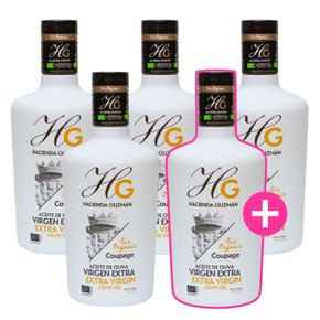 [4+1] 하시엔다구즈만 HG 유기농 엑스트라버진 올리브오일 쿠파주 500ml