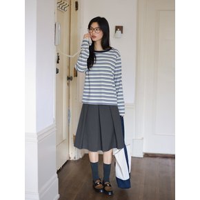 LS_Striped long-sleeved top