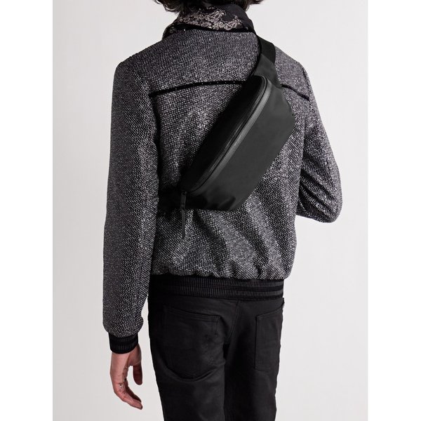 가죽 트리밍 나일론 벨트 백 36856120585412355