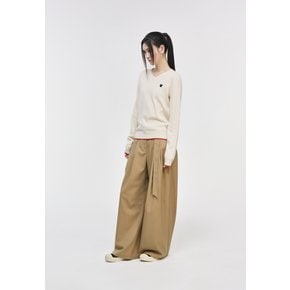 지제로 팬서 브이넥 니트_WI2KT804IV