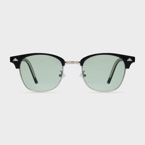 YLeen SILVER SUNGLASS GREEN