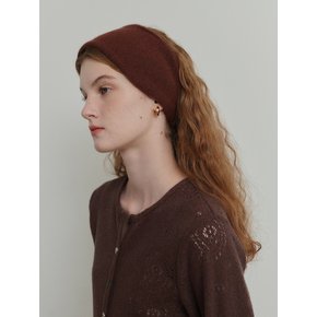 Two-way Knitted Hair Band - Brown