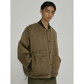 Over wool flight jumper (beige)