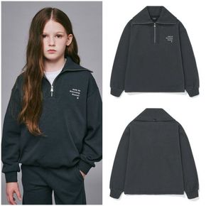 [블루테일] AZH8TS02CG 차콜그레이 스트링 기모 하프집업[35507660]