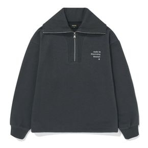 [블루테일] AZH8TS02CG 차콜그레이 스트링 기모 하프집업[35507660]