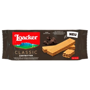 로아커 Loacker 클래식 다크 초콜릿 크림 크리스피 웨이퍼 135g