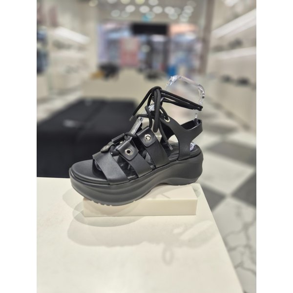 [여주점] Lace-up platform sandal(black)_DG2AM25002BLK