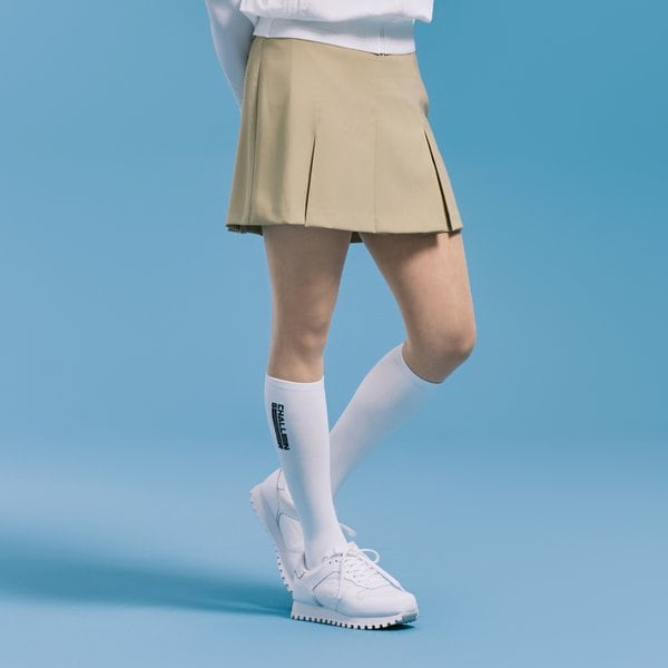 [부산점] 여성 컴포트 와이드 밴드 플리츠 큐롯 베이지