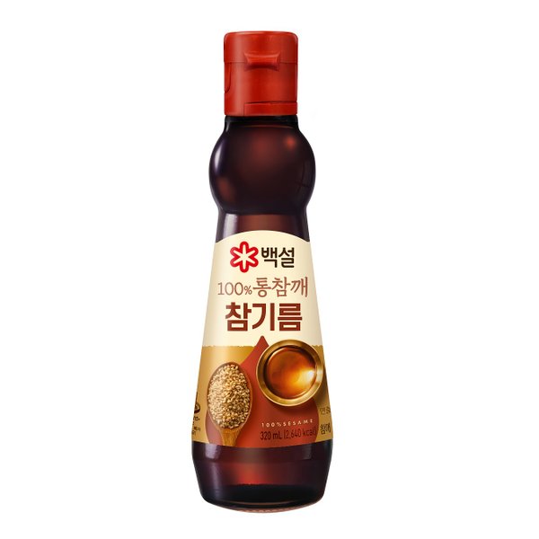 백설 100%통참깨참기름 320ml