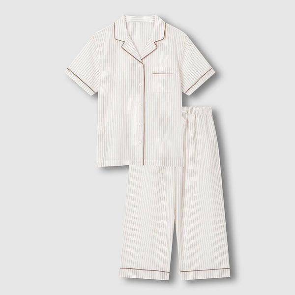 여 라이트 코튼 7부 파자마 세트 J216201079072