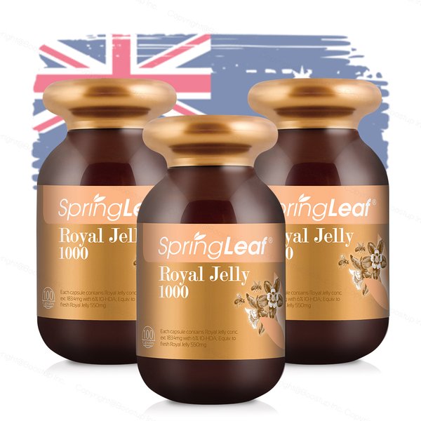 스프링리프 호주 로얄젤리 1000mg 365캡슐x3통 6%