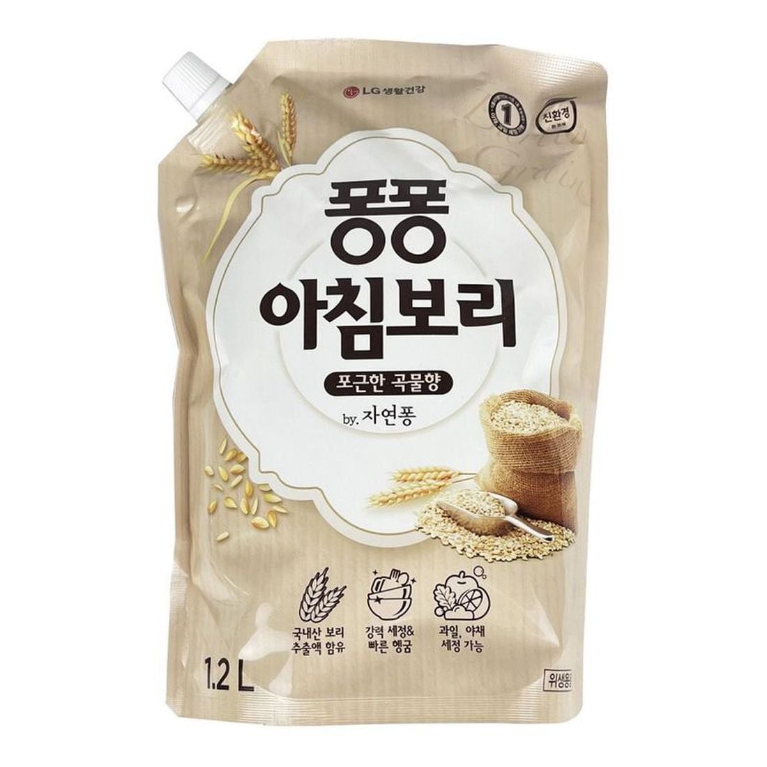 퐁퐁 아침보리 포근한 곡물향 리필 1.2L 주방세제 O [WB36C5F][34179544], 믿고 사는 즐거움 SSG.COM
