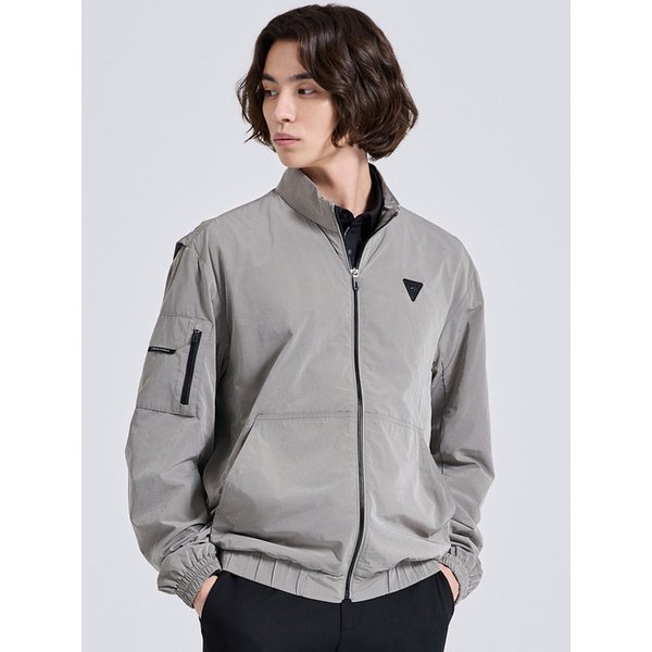 남성 스윙마스터 하이넥 방풍 자켓 베이지