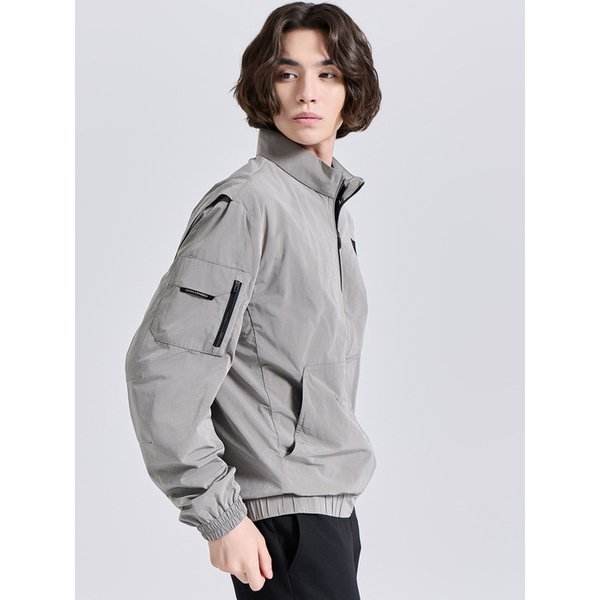 남성 스윙마스터 하이넥 방풍 자켓 베이지