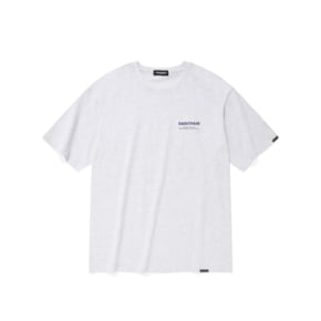 SP VARIATION  LOGO T SHIRTS-ASH MELANGE NAVY